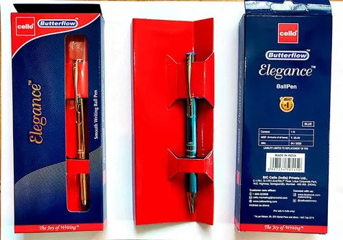 Cello Eleganza Ball Pen Blue Colour 0.7mm (Pack Of 1)