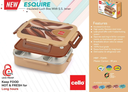Cello Esquire Insulated Lunch Box with 2 Containers Stainless Steel Inner