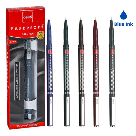 Cello Papersoft Ball Pen Blue 0.7mm