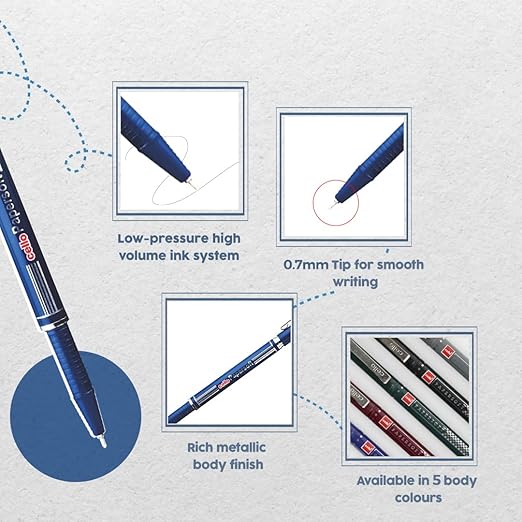 Cello Papersoft Ball Pen Blue 0.7mm