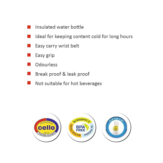 Cello Puro Icetron Plastic Water Bottle 900ml