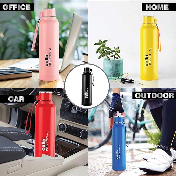 Cello Puro Steel-X Benz Water Bottle 900ml