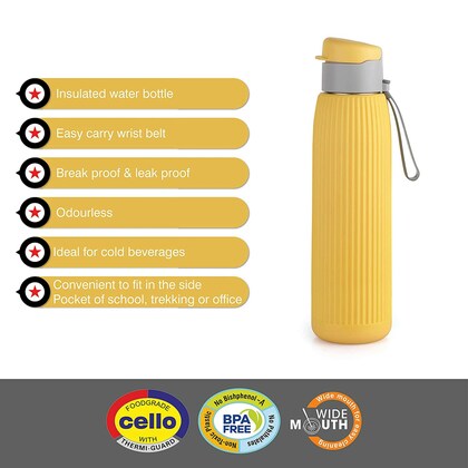 Cello Puro Steel-X Volvo Water Bottle 900ml