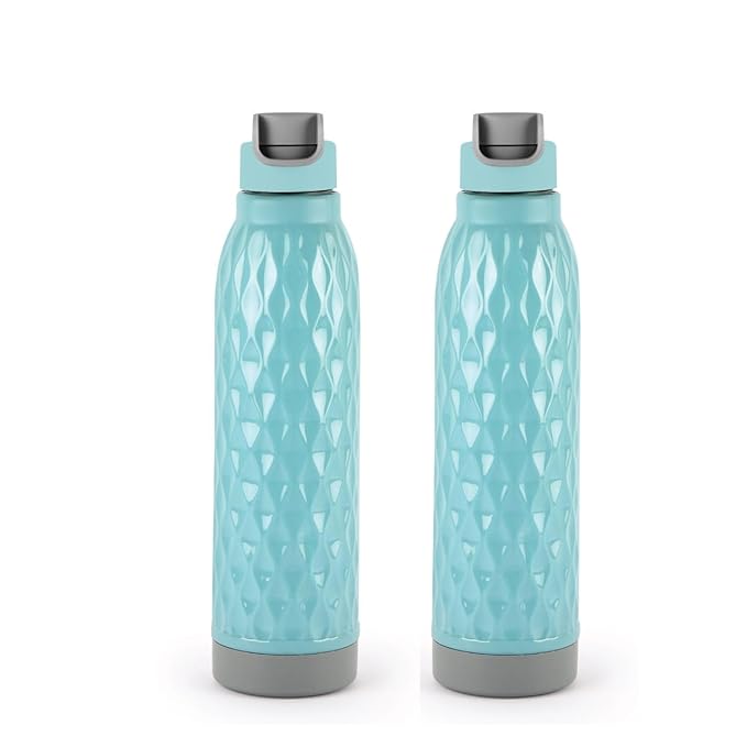 Cello Puro Wave Plastic Insulated Water Bottle 900ml