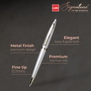 Cello Signature Creme Ivory Ball Pen Blue 0.7mm