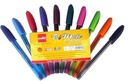 Cello Tri-mate Ball Pen 1mm Assorted 10 Shades (Pack Of 10)