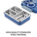 Cello Zoom-3 Insulated Lunch Box with Stainless Steel Inner