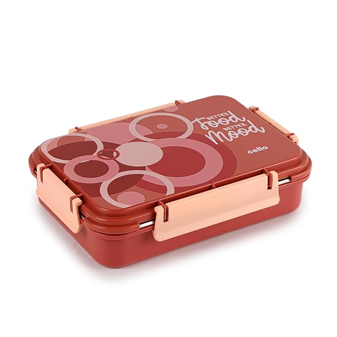 Cello Zoom-3 Insulated Lunch Box with Stainless Steel Inner