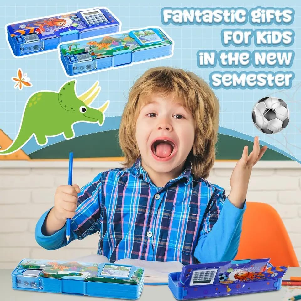 China Pencil Box with Calculator Compass