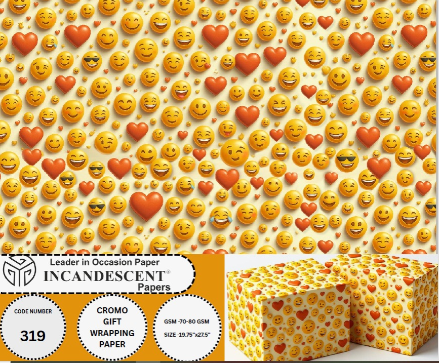 Chromo Gift Wrapping Paper (306 No.) Size 19.75x27.5 Inch (Pack Of 25)