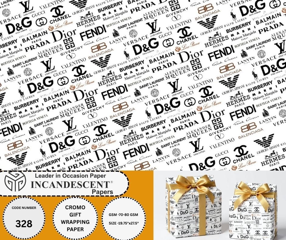 Chromo Gift Wrapping Paper (335 No.) Size 19.75x27.5 Inch (Pack Of 25)