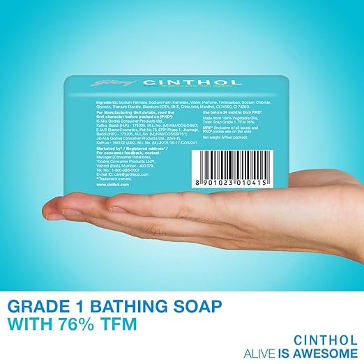 Cinthol Cool Soap 100 gm (Pack of 5)