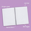 Classmate Spiral Note Book A4 Size 180 Pages (Pack of 1)