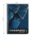 Classmate Spiral Long Notebook A4 Single Line 250 Pages (Pack of 1)