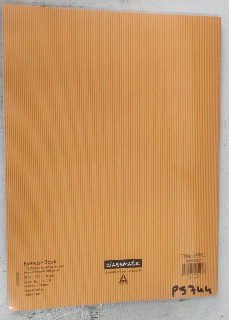 Classmate Dynamic Notebook Single Line 172 Pages (Pack of 1)