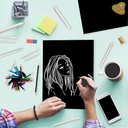 Pastel Paper Black Colour A3 Size 160 Gsm (Pack Of 20)