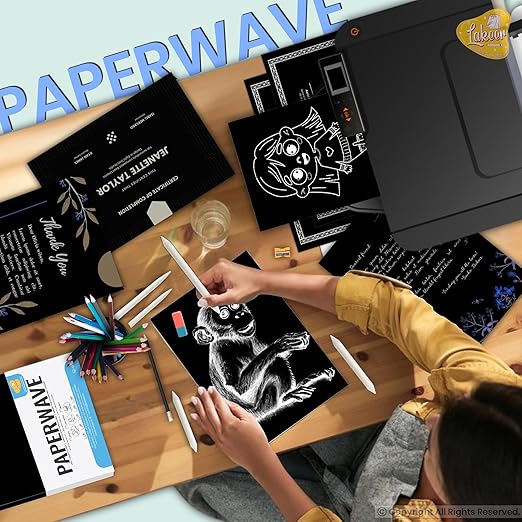 Pastel Paper Black Colour A3 Size 160 Gsm (Pack Of 20)