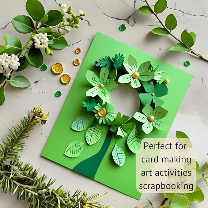 Pastel Paper Dark Green Colour A3 Size 160 Gsm (Pack Of 20)