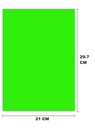 Desmat Fluorescent Sticker Papers, A4 Size, Green Colour, Laser Inkjet Printable Self Adhesive Sticker Label(Pack Of 75)