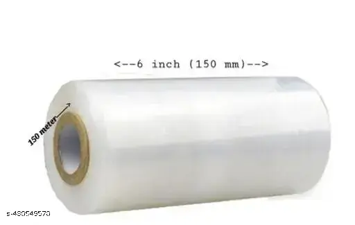 6 Inch Lapeto, Stretch Film Roll 150mm (Plastic Packing Roll)