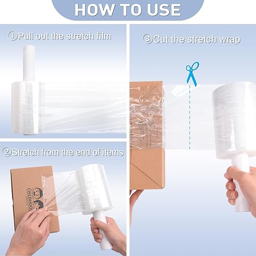 6 Inch Lapeto, Stretch Film Roll 150mm (Plastic Packing Roll)