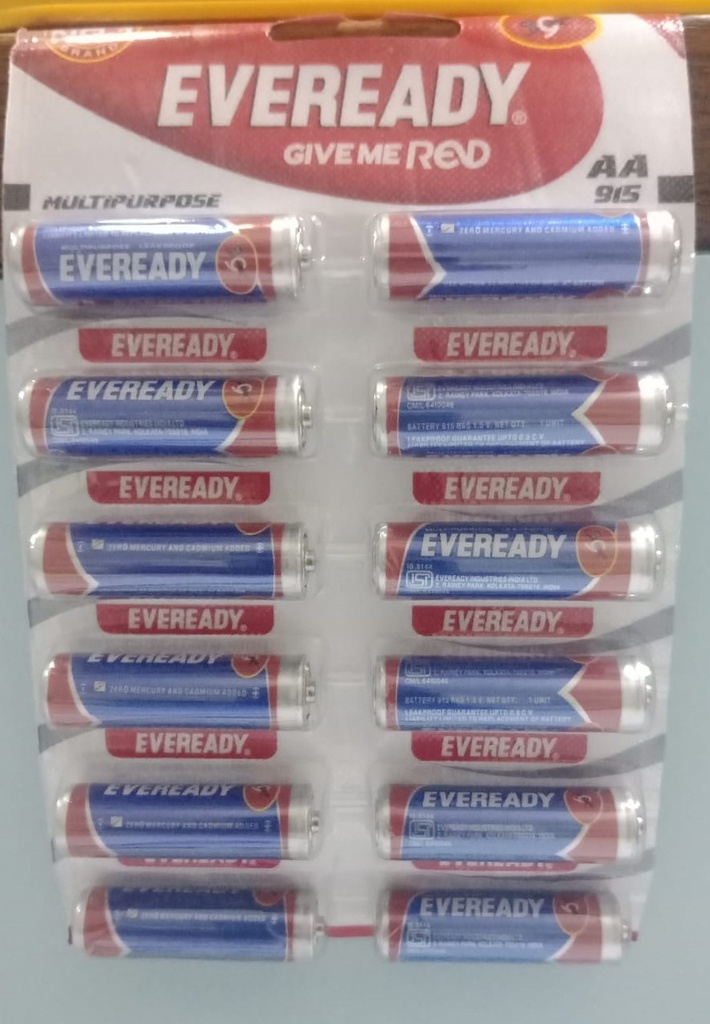 Eveready Battery Blue AA 915 (Pack Of 10)