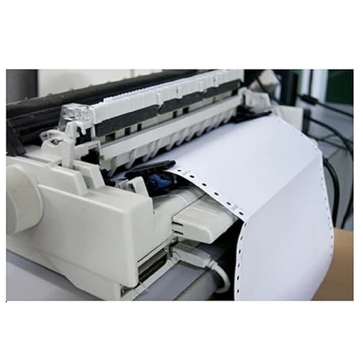 Dot Matrix Printer Paper Size 6x12 Inch, 1 Part(6 Inch Cut) 60 Gsm Without Carbon-Pack Of 1000 (6x12x1x6''Cut Computer Paper)