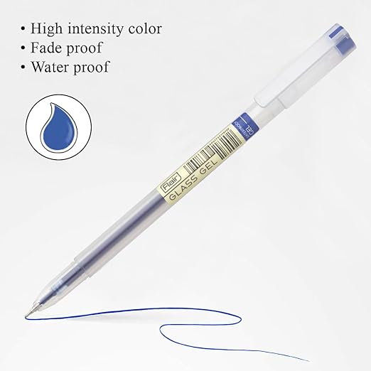 Flair Glass Ball Pen Blue (Pack Of 10)