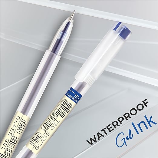 Flair Glass Ball Pen Blue (Pack Of 10)