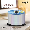 Frontech Blank DVD Recordable, 4.7 GB Storage, 120 Mins, 16X Speed - Pack of 50