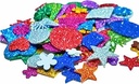 Glitter Foam Sheet, A4 Size, Blue Colour, (1.5mm Thick -Pack Of 10) For Arts and Crafts, Scrapbooking, DIY Work, Decoration, Gift Wrapping.