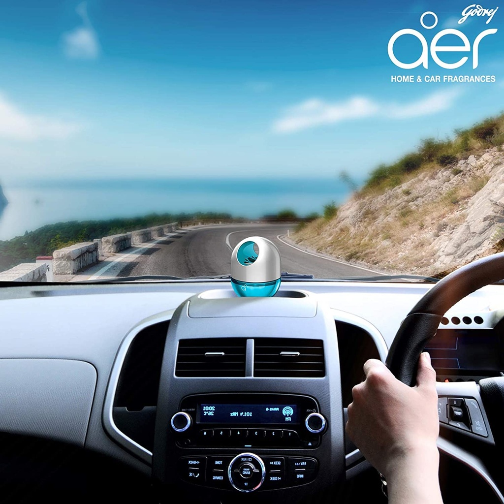 Godrej Aer Twist, Car Air Freshener-Cool Surf Blue