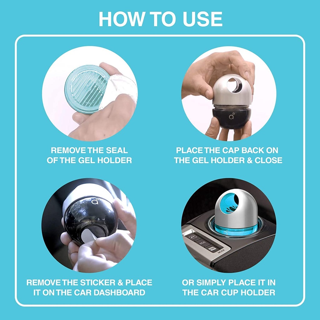 Godrej Aer Twist, Car Air Freshener-Cool Surf Blue