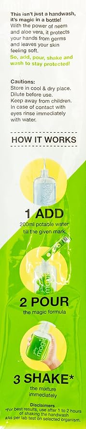 Godrej Mr.Magic Ready to Mix Hand Wash Refill Pouch (Neem & Aloevera) 9gm