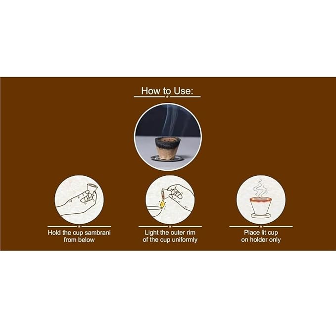 Kesar Chandan Premium Dhoop Cups (Pack Of 12)