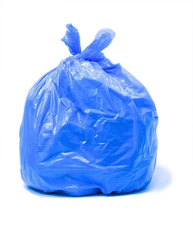 Blue Colour Jumbo Plastic Carry Bag, 27x30 Inch (Handle Bag)