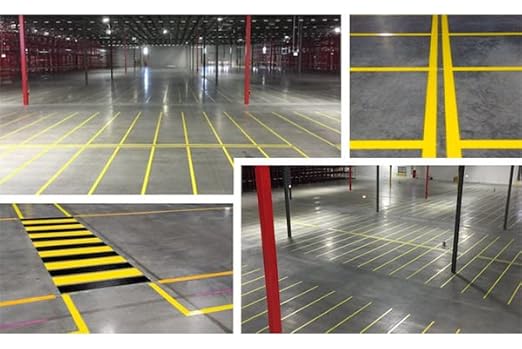 Kansuee Floor Marking Tape / Social Distance Tape, Size 2 Inch (48mm) Plain White Colour 16 Meter