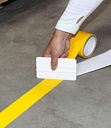 Kansuee Floor Marking Tape / Social DistanceTape Size 2 Inch (48mm) Plain Yellow Colour 16 Meter