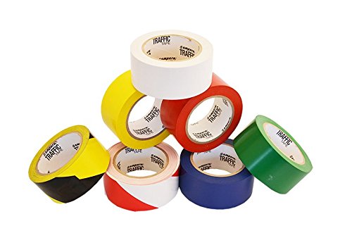 Kansuee Floor Marking Tape, Zebra Yellow & Black Colour, Size 2 Inch (48mm)-18 Meter