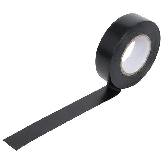 Kansuee PVC Electrical Insulation Tape 15mm, 6 Meter Black Colour (Pack of 1)