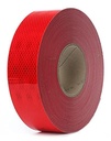 Kansuee Reflective Radium Tape, Warning Waterproof Tape, Size 2 Inch 48mm x 22 Meter Red Colour (Pack of 1)