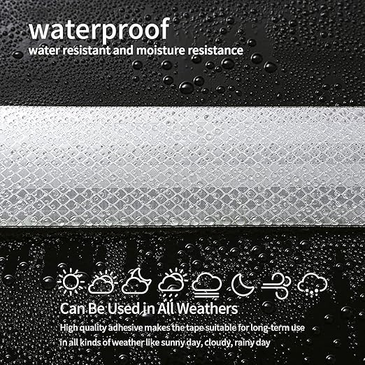 Kansuee Retro Reflective Radium Tape, Size 2 Inch 48mm x 22 Meter White Colour (Pack of 1)