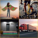 Kansuee Reflective Radium Tape, Warning Waterproof Tape, Size 2 Inch 48mm x 22 Meter Red Colour (Pack of 1)