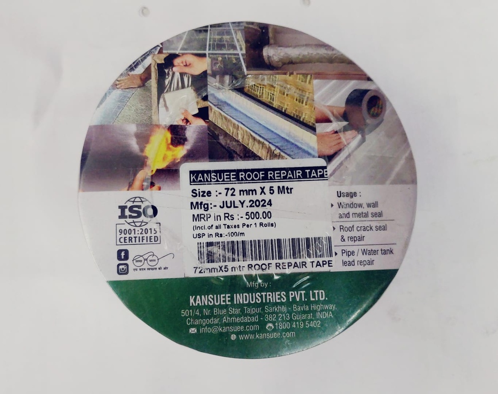 Kansuee Roof Repair Tape, Size 2 Inch 48mm x 5 Meter (Pack of 1)