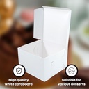 Cake Box Duplex White 7x7x4 Inch (Pack Of 100)