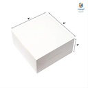 Cake Box Duplex White Size 8x8x5 Inch For 500gm Cake (Pack Of 50)