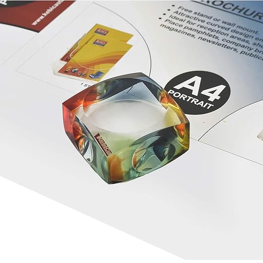 Kebica Cuboid Shape Acrylic Paper Weight Multi Colour (No.24)