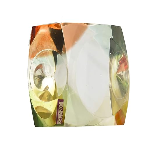 Kebica Cuboid Shape Acrylic Paper Weight Multi Colour (No.24)