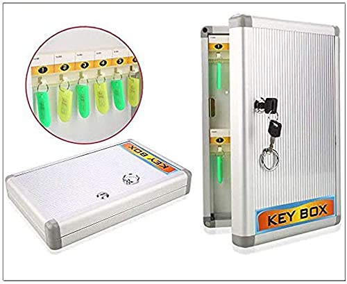 Kebica Aluminium Key Box, 24 Slots Key Stand, Size 12.5x8.25x2.5 Inch   (No.1024)
