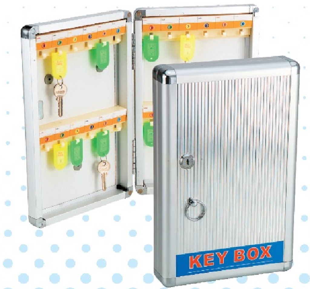 Kebica Aluminium Key Box, 24 Slots Key Stand, Size 12.5x8.25x2.5 Inch   (No.1024)